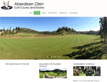 Tablet Screenshot of aberdeenglengolf.com